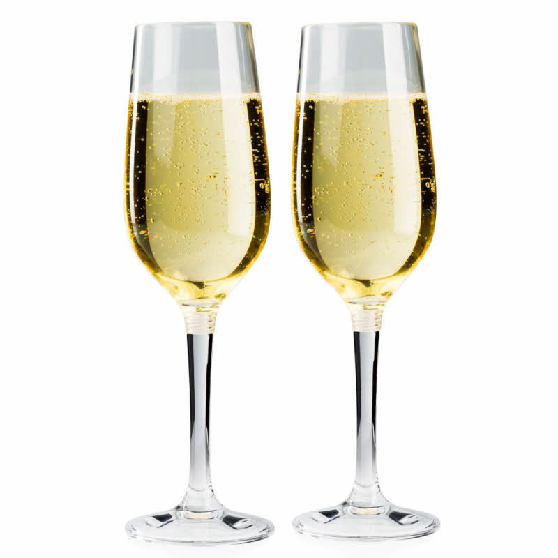 GSI Sektglas Nesting mit abschraubbarem Fuß 180 ml, 2er Set