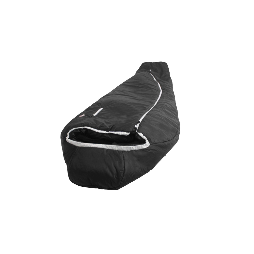 Grüezi-Bag Mumienschlafsack Synpod Fusion Zero dark asphalt Regular