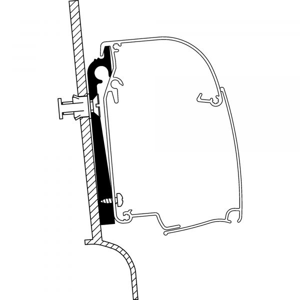 Thule Adapter für VW Westfalia, Omnistor Serie 5 und Markise 4200