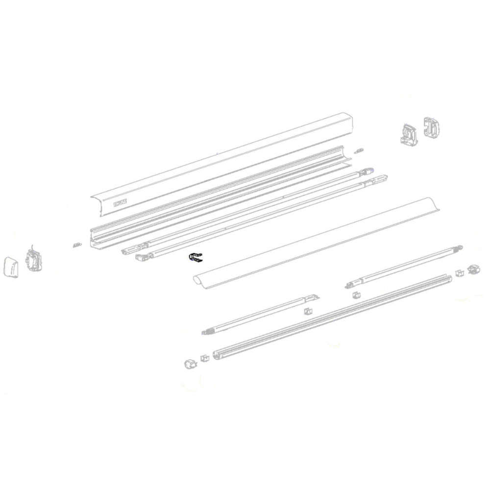 Thule Teleskoparmführung 3 Stück für Omnistor 3200 (Nr. 1500603526)