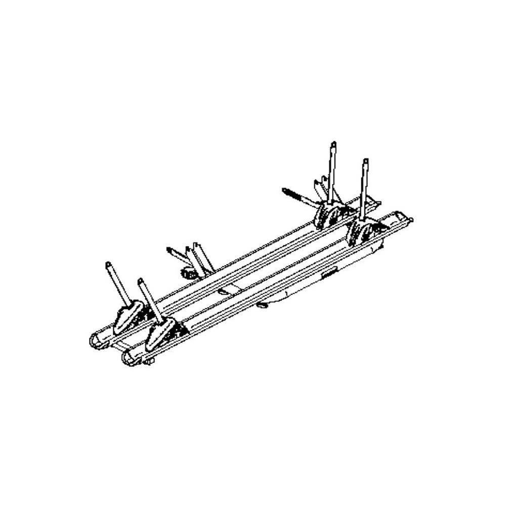 Thule Schienenbügel komplett für Elite Van XT, schwarz (Nr. 1500603220)