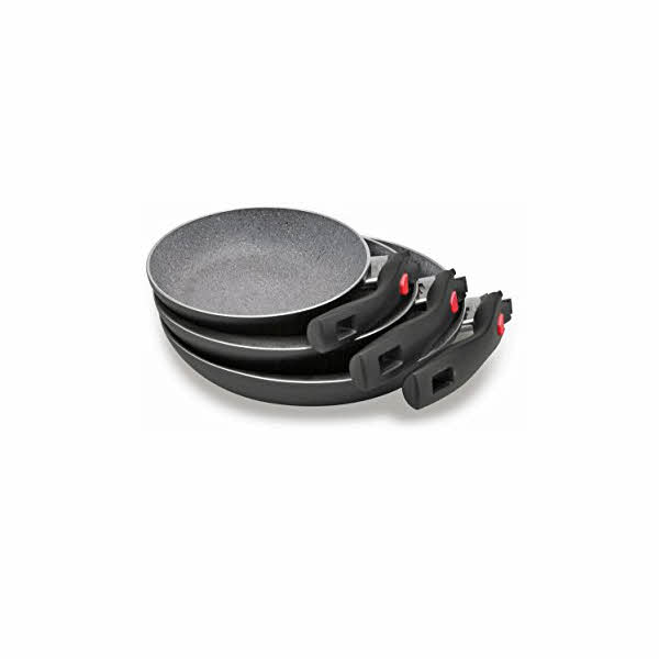 Ballarini Pfannenset Click + Cook Granitium, 3-teilig