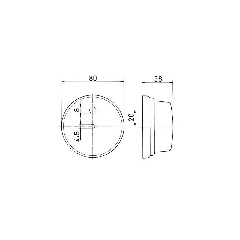 Jokon Positionsleuchte PLR 272, weiß