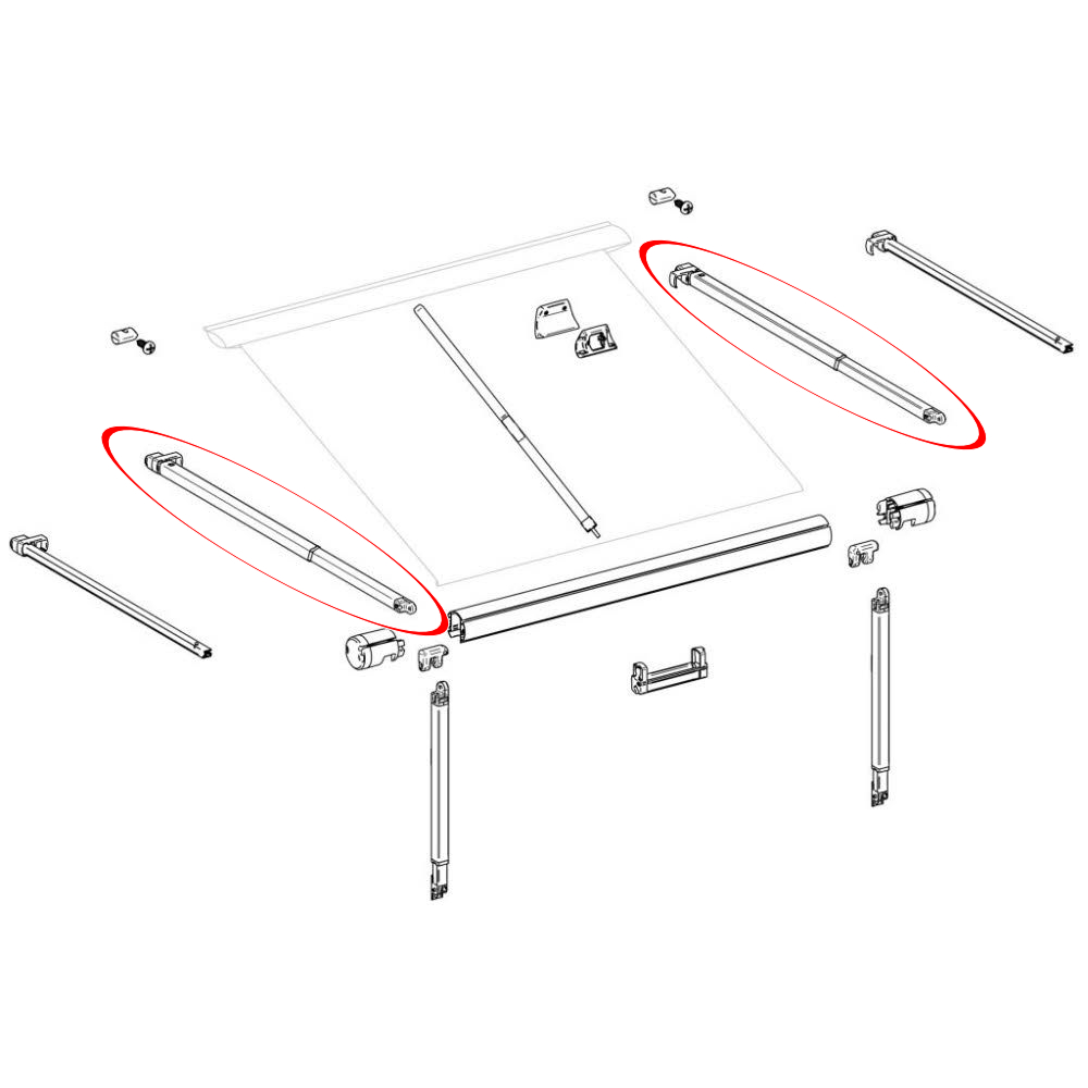 Thule Teleskoparm für Omnistor 1200 links/rechts
