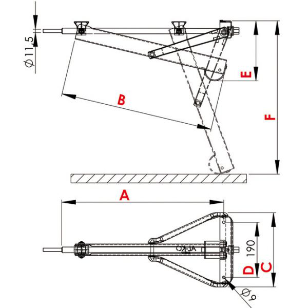 AL-KO Steckstütze Compact 800 S