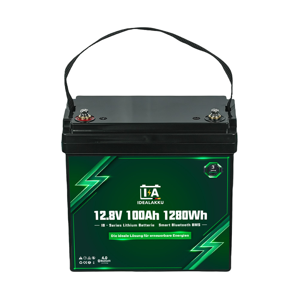 IDEALAKKU LiFePO4 Batterie 100 Ah, IB-12-100-MINI
