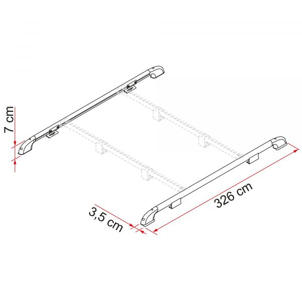 Fiamma Roof Rail Dachreling