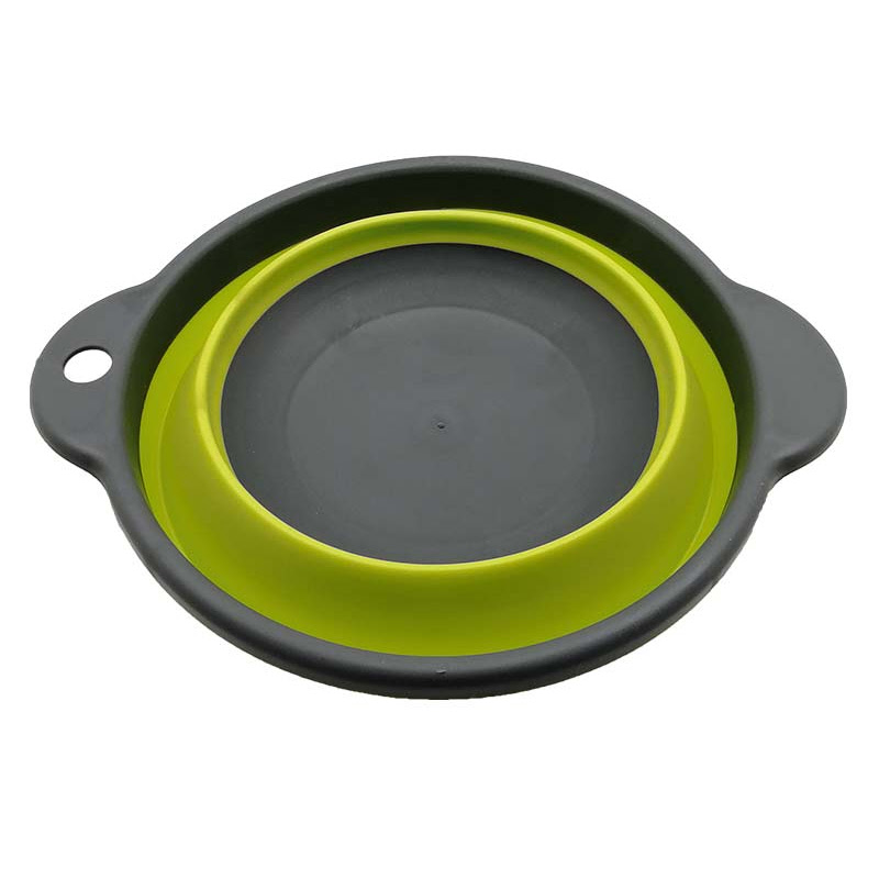 Camp4 faltbare Schüssel grau/lime, 20 cm