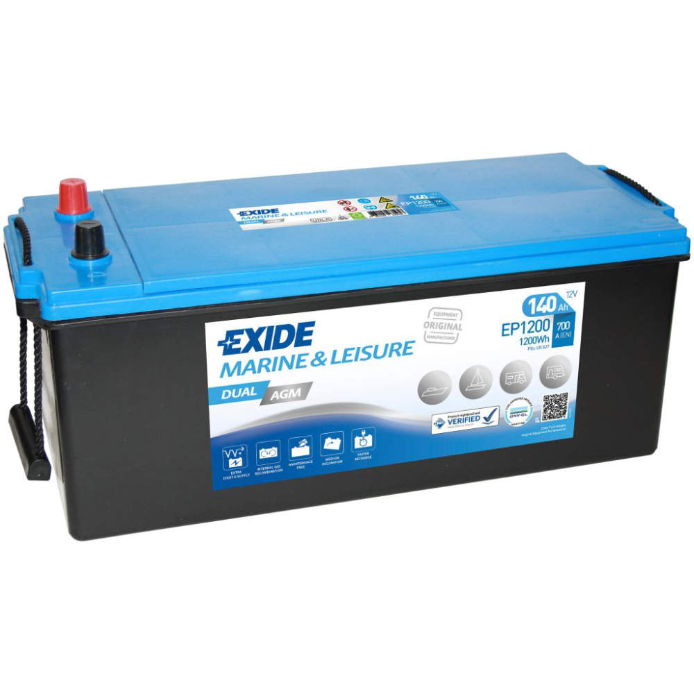 Exide Dual AGM EP 1200 - 140 Ah