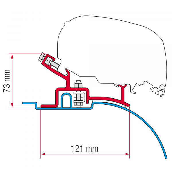 Fiamma Kit F65, F80 - Fiat Ducato 1994 bis 06.2006