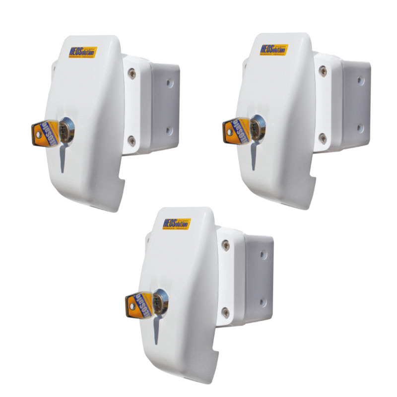 HeoSafe 1750 Door Frame Lock - 3 Stück gleichschließend
