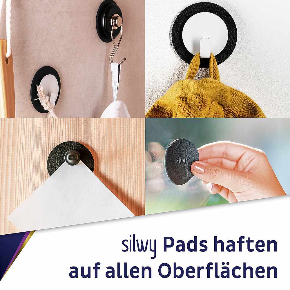 Silwy Magnet-Haken The One, schwarz