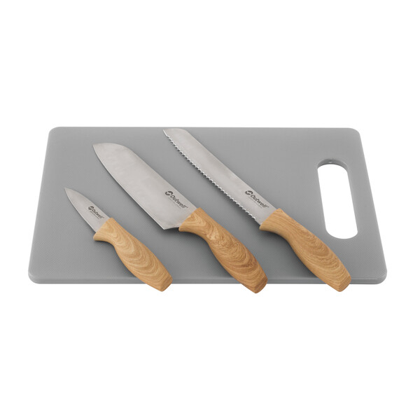 Outwell Messerset mit Schneidbrett Caldas