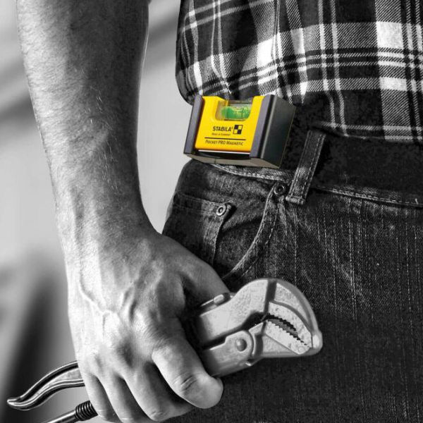 STABILA Wasserwaage Pocket Pro Magnetic
