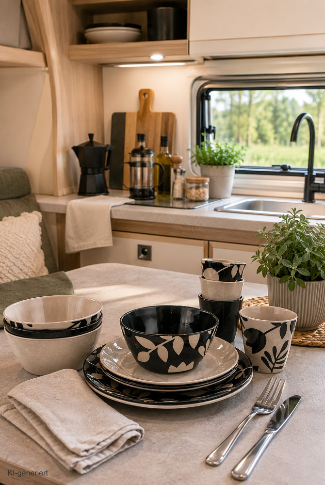 Grundausstattung Kche zum Camping Saisonstart