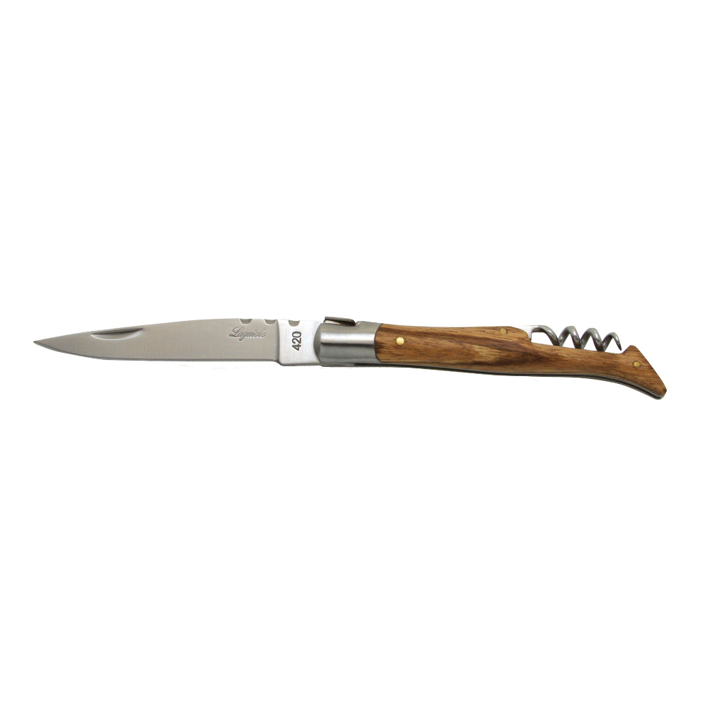 baladeo Taschenmesser Tradition mit Korkenzieher, Eschenholzgriff