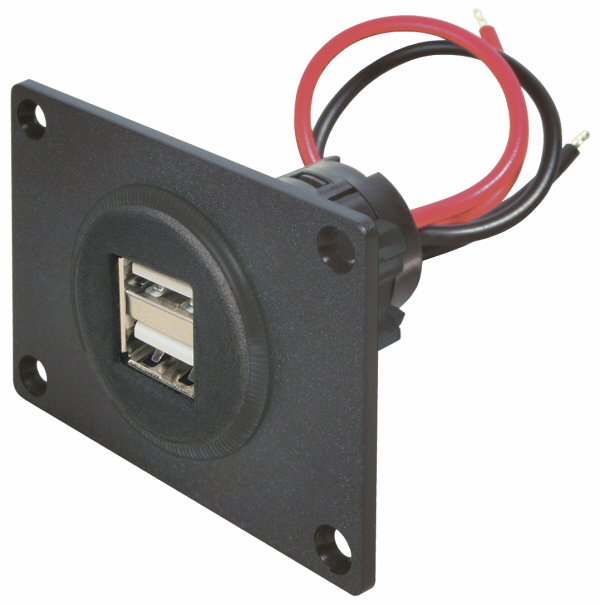Procar Einbausteckdose 2 x 2500 mA USB-A Anschluss