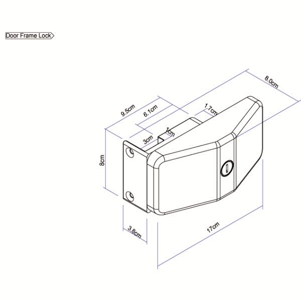 Thule Door Lock Frame weiß