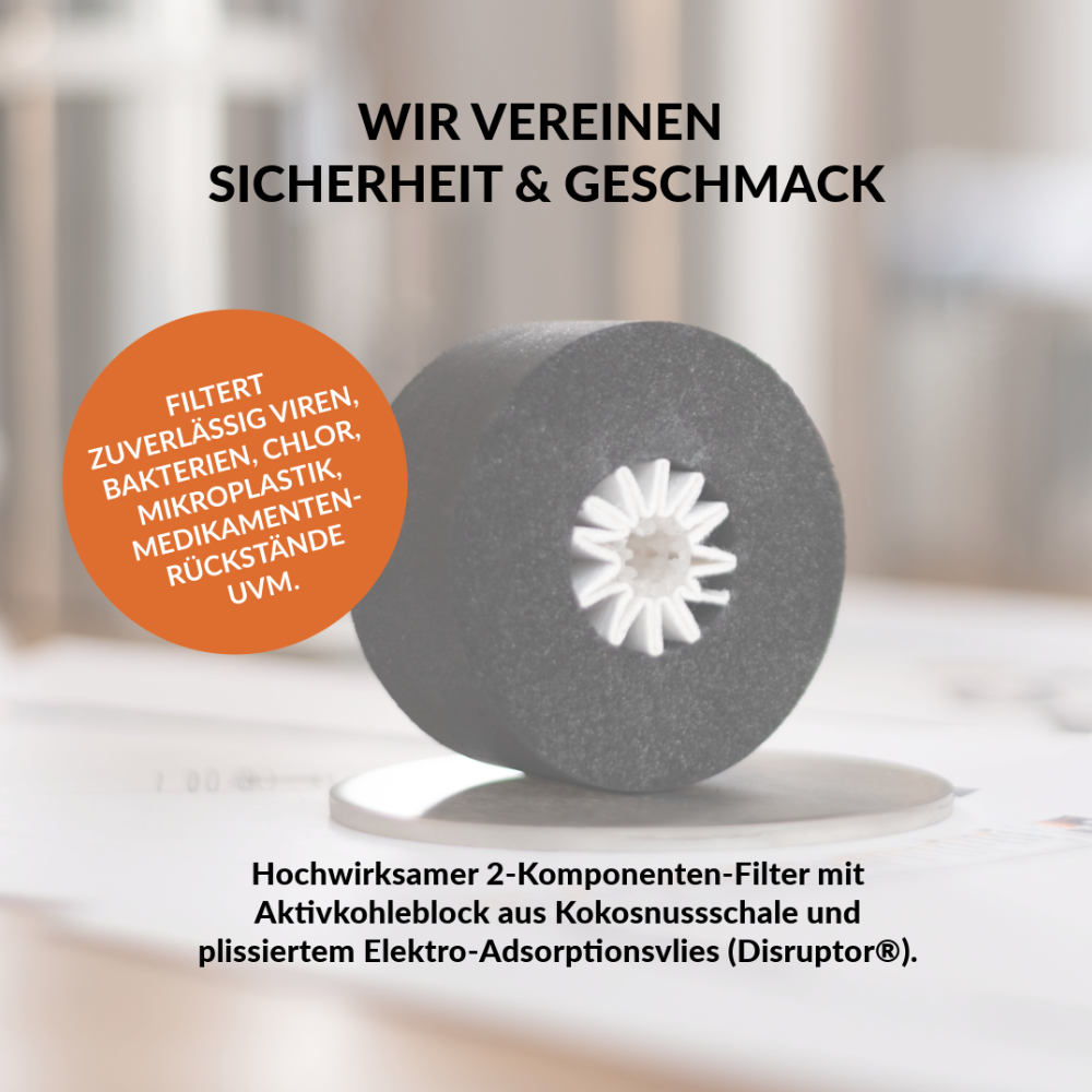 Mameka Travelbuddy portabler Wasserfilter incl. Mini-Handpumpe