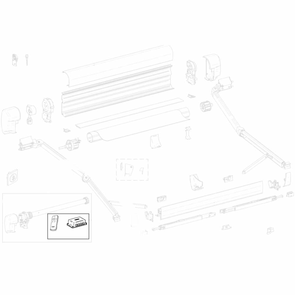 Thule Steuergerät u. Fernbedienung f. Motor ab 10/21, 8000/9200 (Nr. 1500603672)