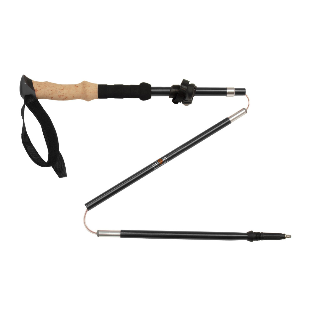 Origin Outdoors Trekkingstöcke Micro-Fold schwarz 120-135 cm 1 Paar