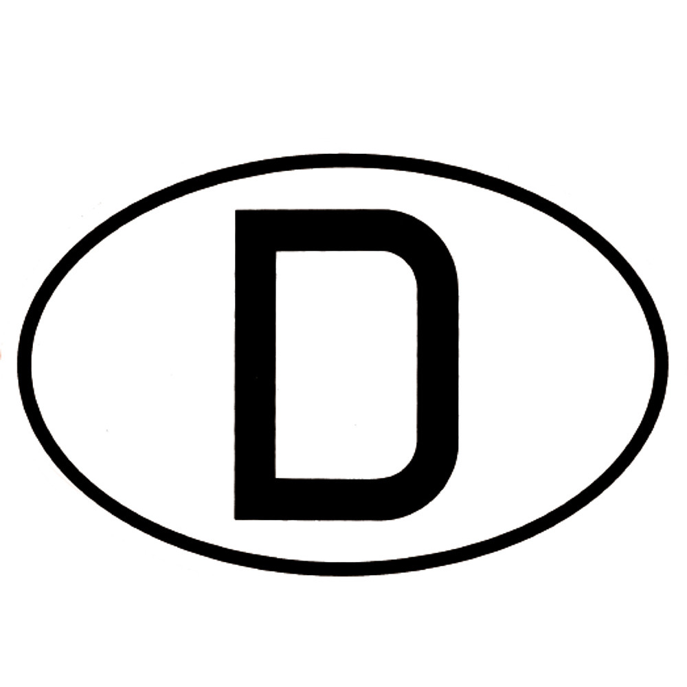 Nationalitäten-Schild Deutschland, klein