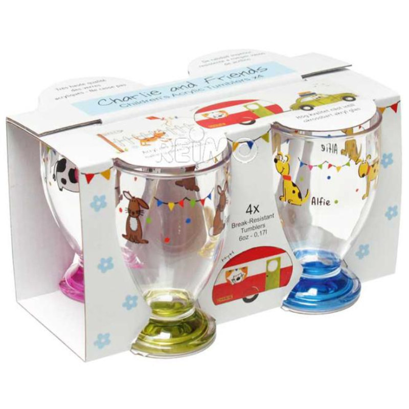 Camp4 Trinkgläser für Kinder, 4 x 200 ml