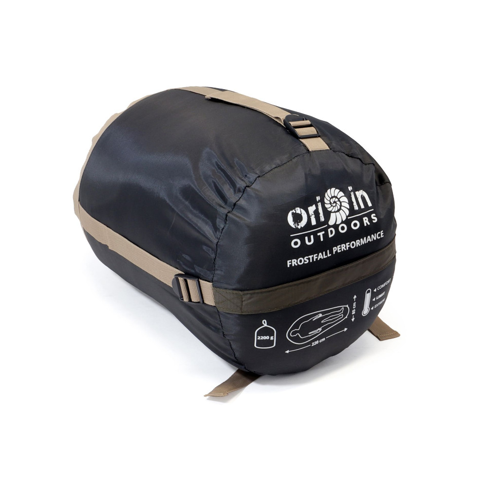 Origin Outdoors Schlafsack Frostfall Performance Mumienform oliv / grau