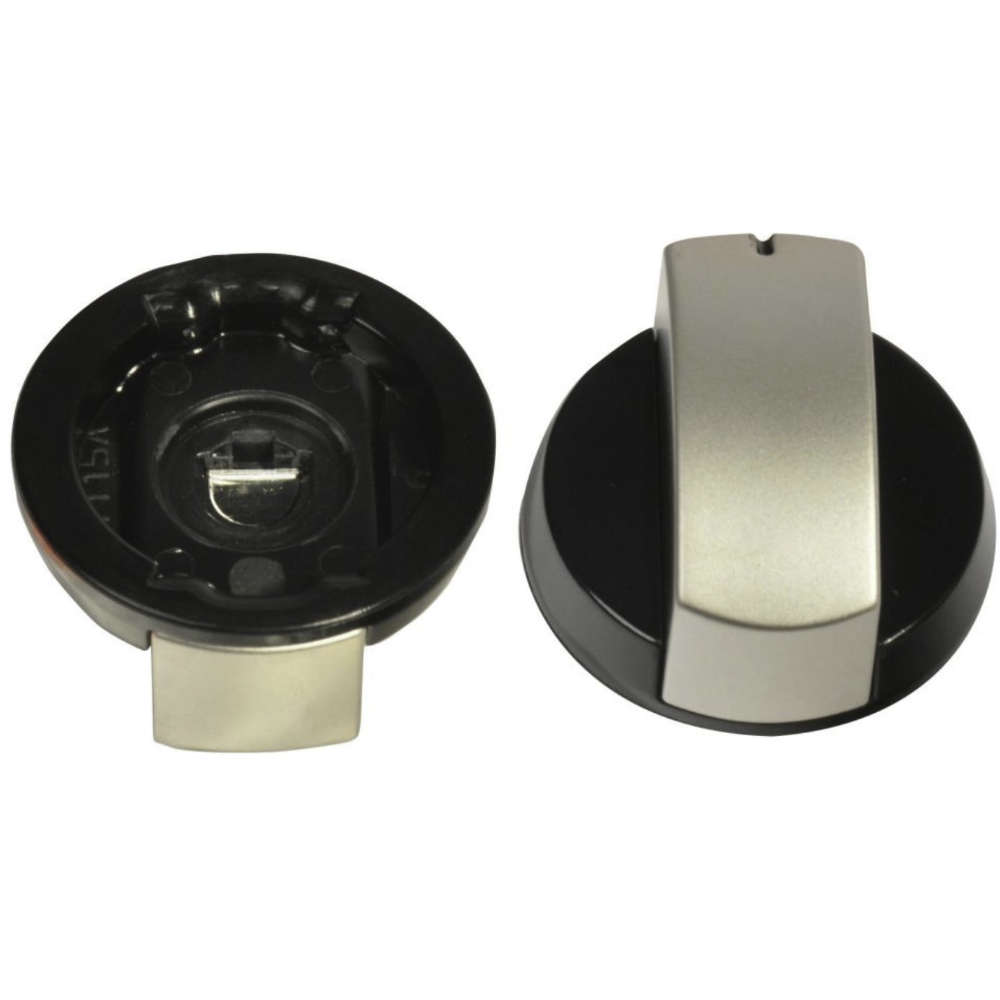 Dometic Bedienknopf zu Kocher/Kombinationen, schwarz/silber (Nr. 105313815)