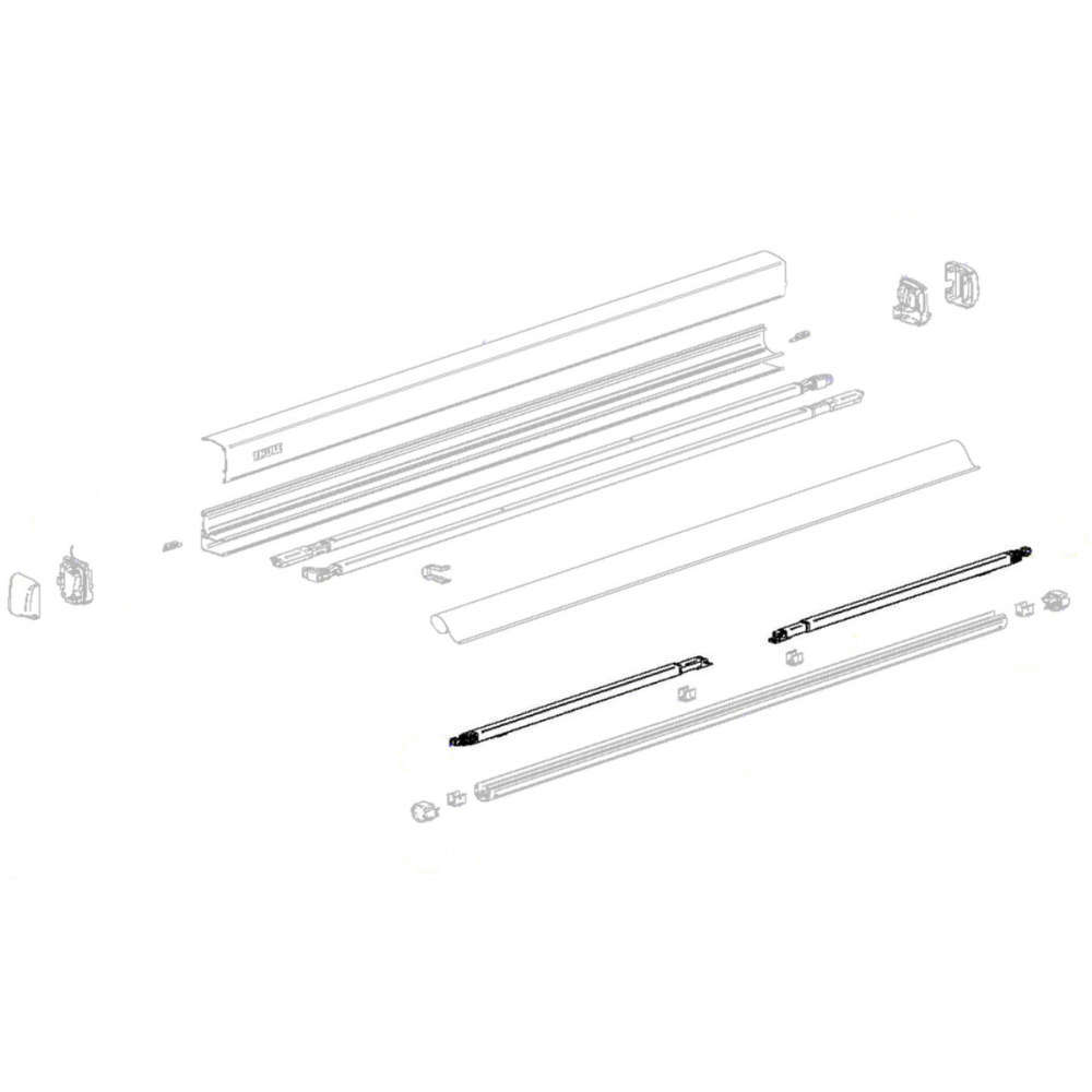 Thule Stützfuß f. Markisenlänge 2,70 - 3,00 m für Omnistor 3200 (Nr. 1500603514)