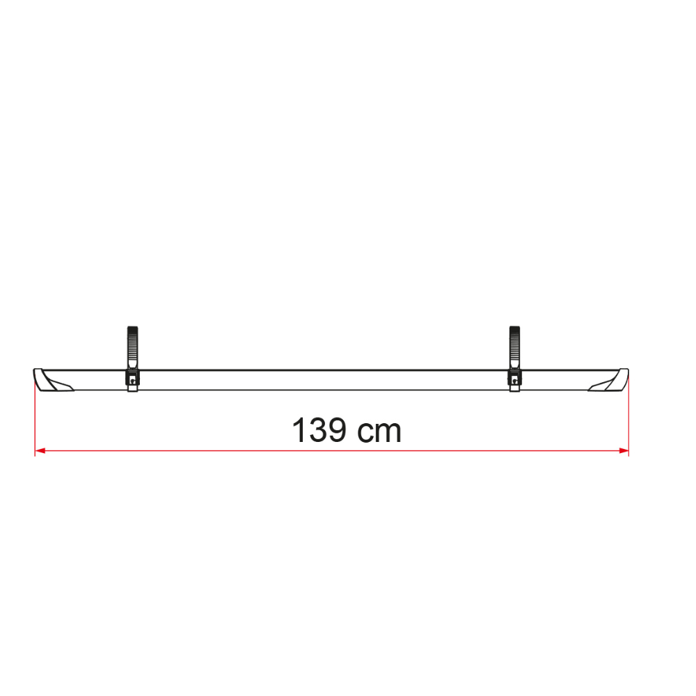 Fiamma Fahrradschiene Rail Plus XL silber
