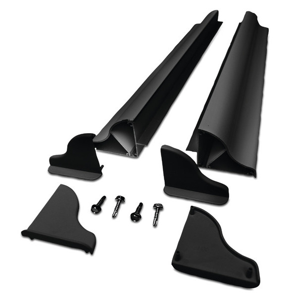 Carbest Aluminium-Spoilerprofil für Solarmodule schwarz