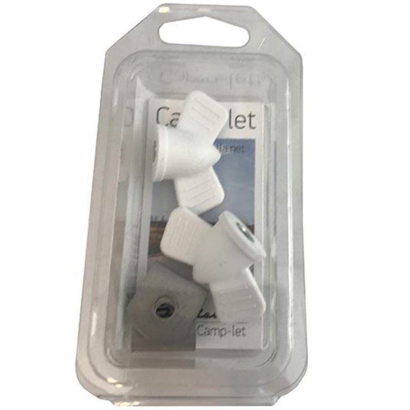 Camp-let Flügelmutter M6 mit Halter, 2 Stück