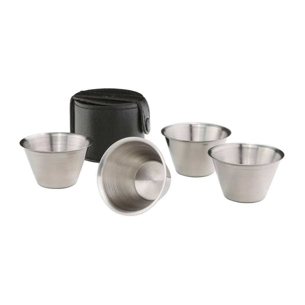 Relags Becherset im Lederetui, 30 ml