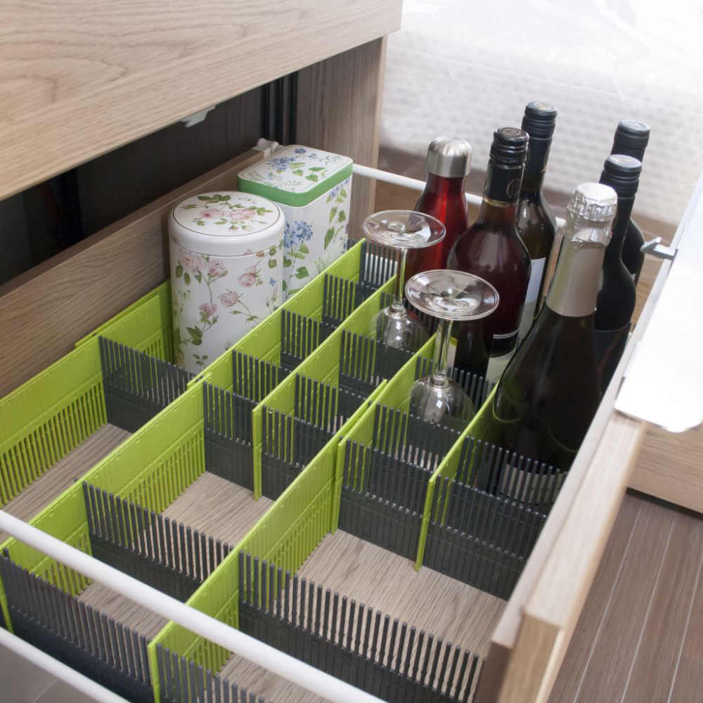 Purvario Stauleiste 100 MAXXI 8-tlg., lime-dunkelgrau