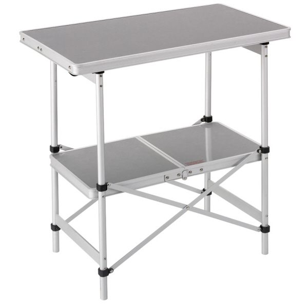 Alu Falttisch mit 2 Ebenen 72 x 40 cm