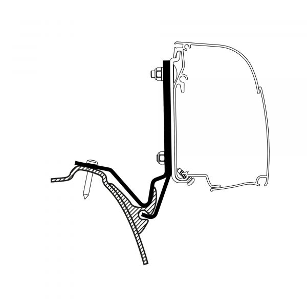 Thule Adapter Westfalia Kepler One/Five/Six, für Omnistor 4200