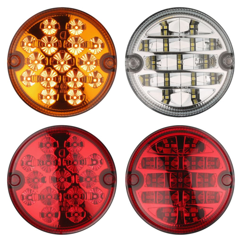 Dimatec LED Heckleuchten Ersatz Kit - 6 Leuchten, Durchmesser 95 mm