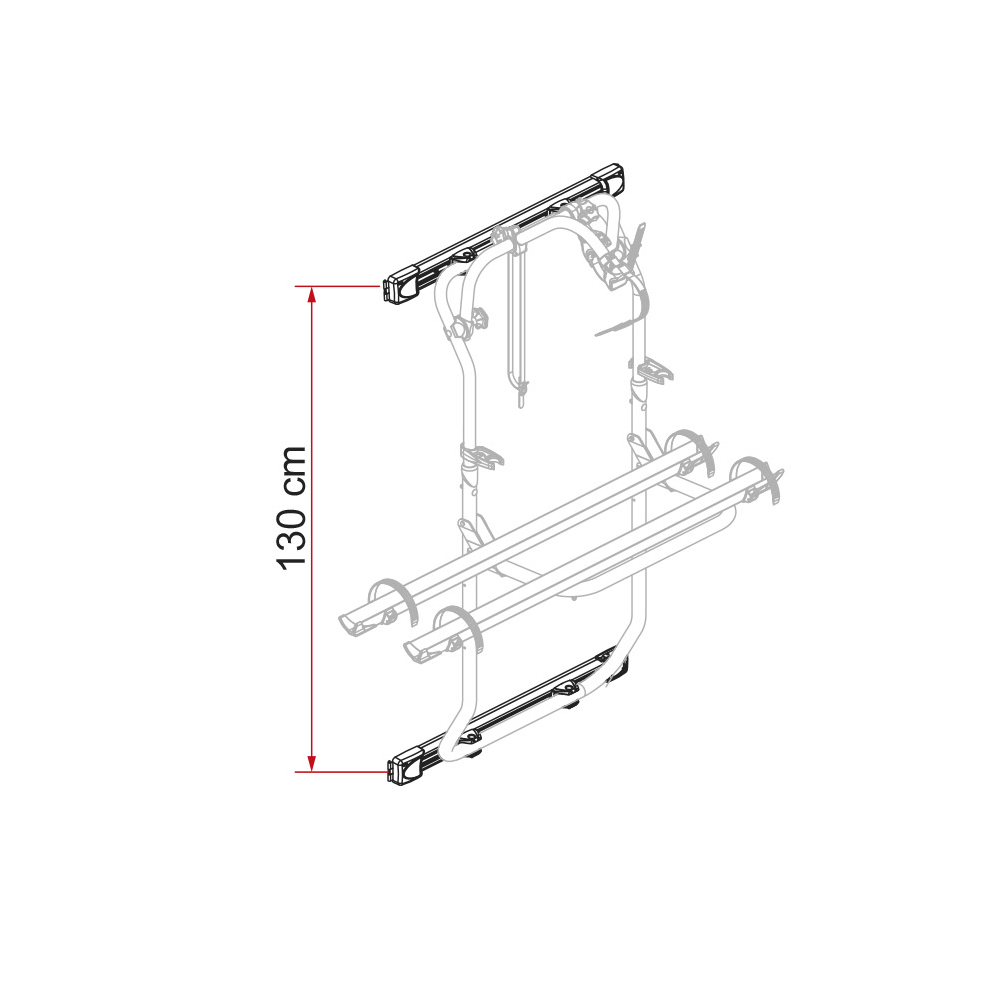 Fiamma Kit Bar Carry-Bike DJ Fiat Ducato X250/X290, schwarz