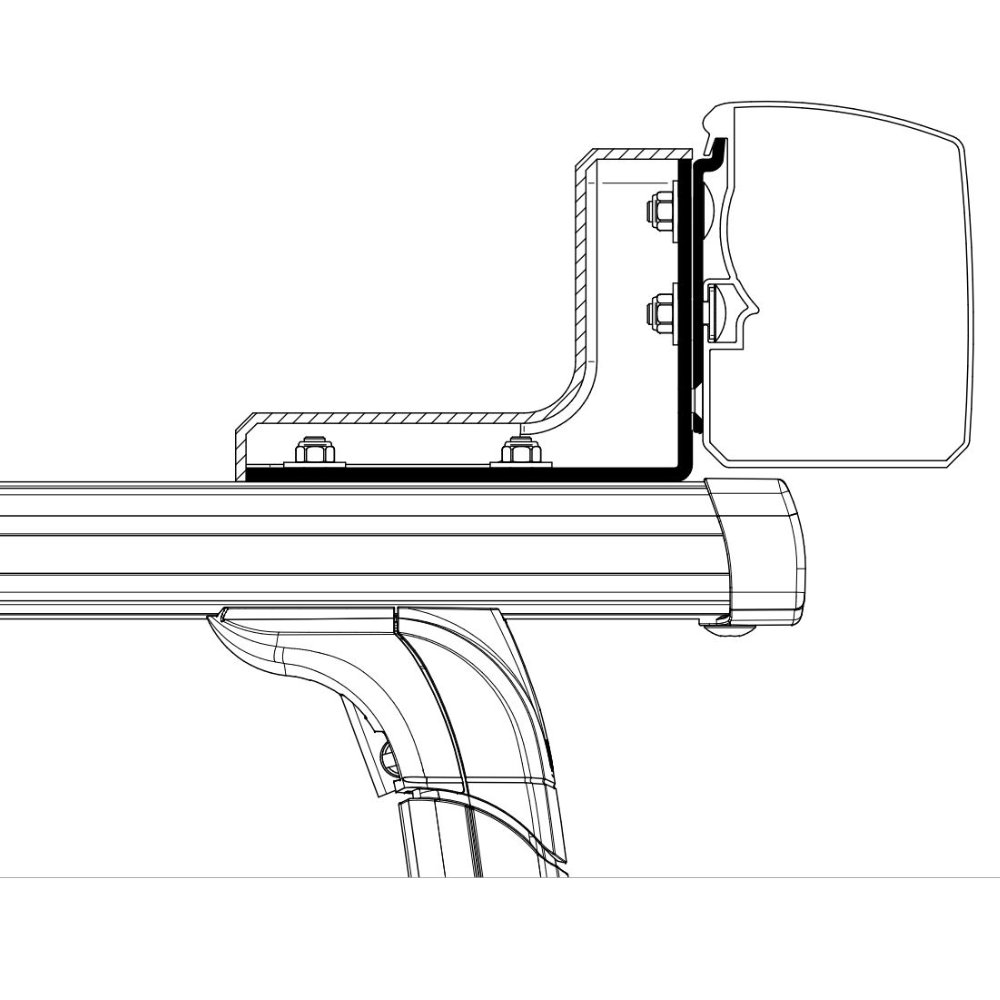 Thule Dachadapter Roof Rack für Omnistor 3200