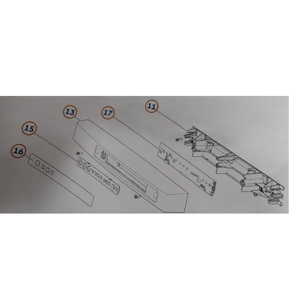 Thetford Halter Bedienteil bei Tür flach für Kühlschrank (Nr. 690806)