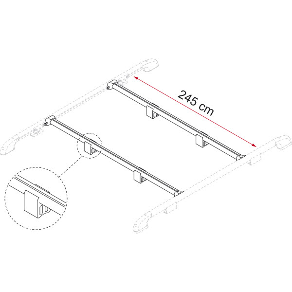 Fiamma Fixing Bar Rail