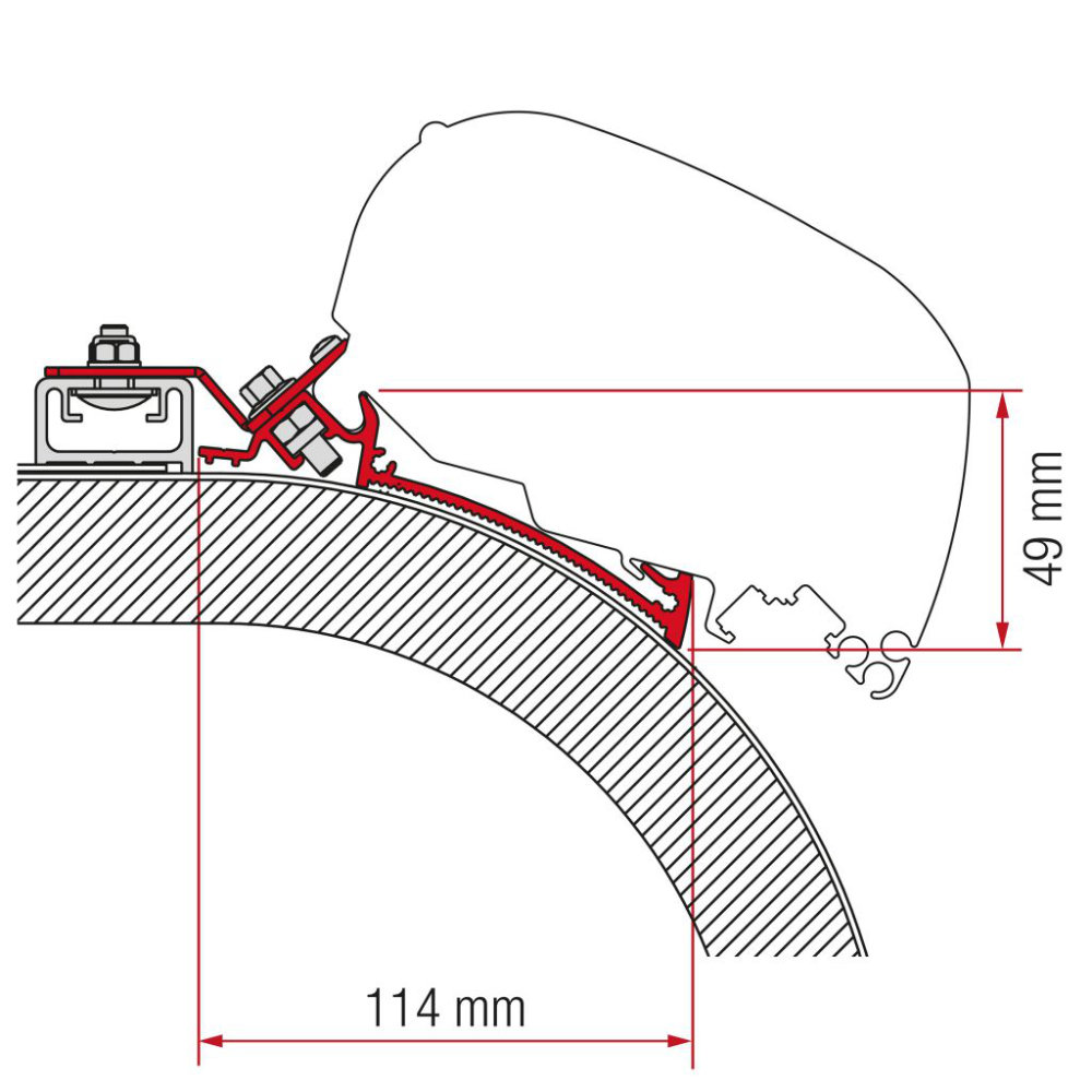 Fiamma Adapter F80/65 Rapido Distinction 400 cm