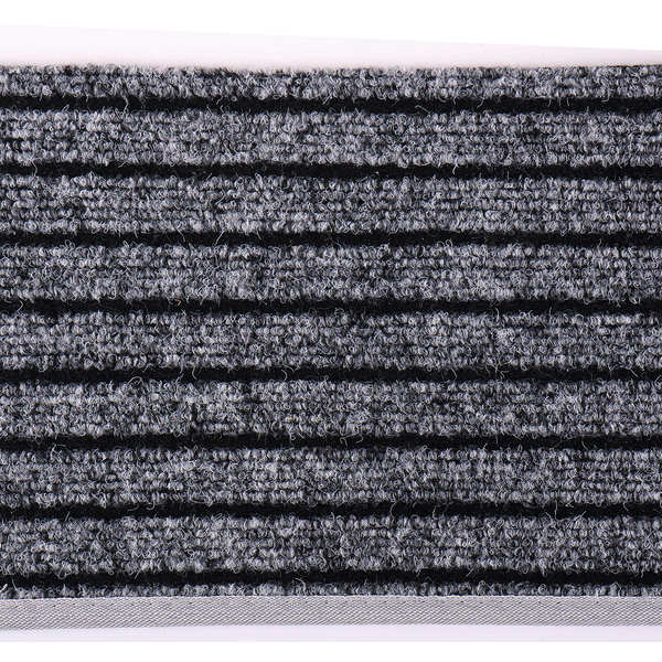 Carbest Teppich für Fahrerhauseinstieg, grau (2 Stück)