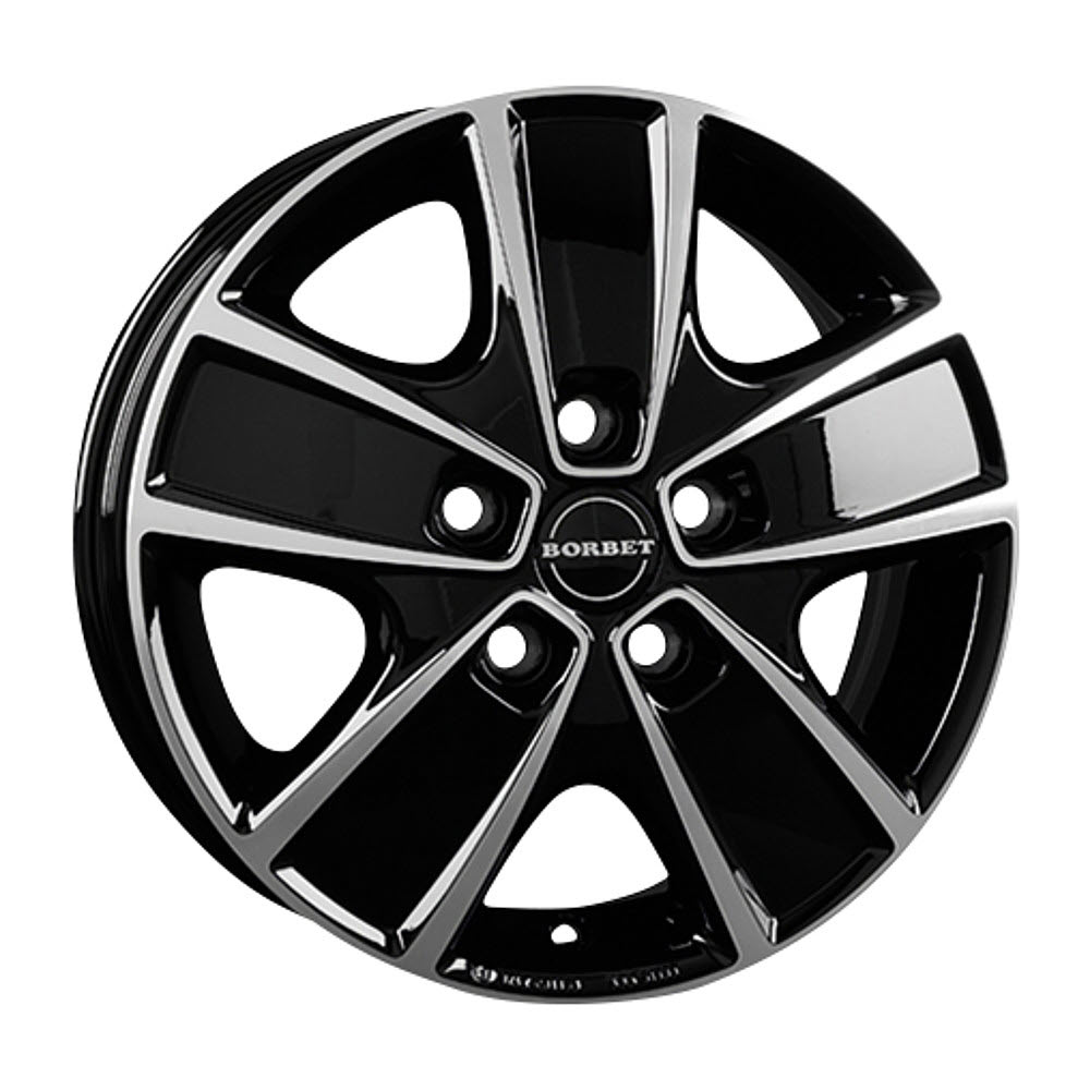 Borbet Leichtmetallfelge Fiat Ducato Light black polished 16 Zoll, 1600 kg