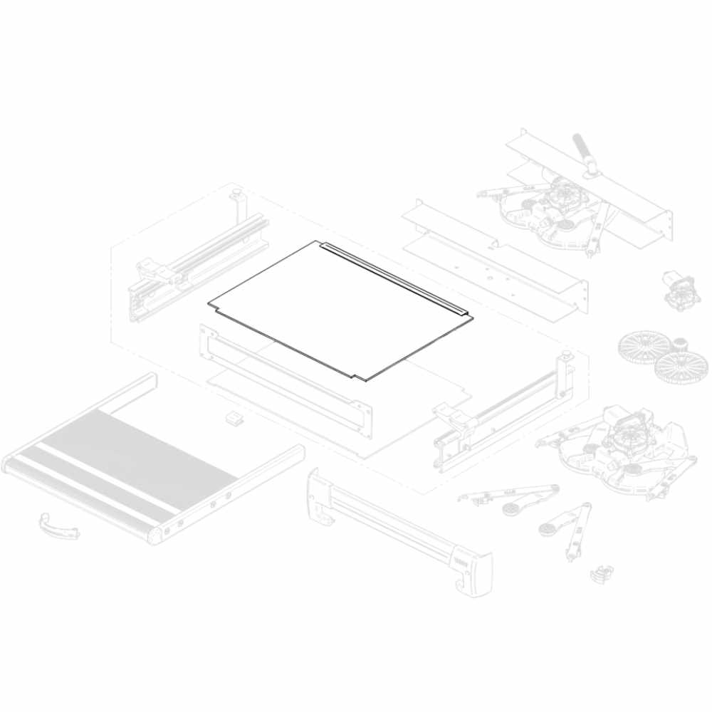 Thule Obere Gehäuseplatte für Slide-Out Step G2 Ducato ab 2022