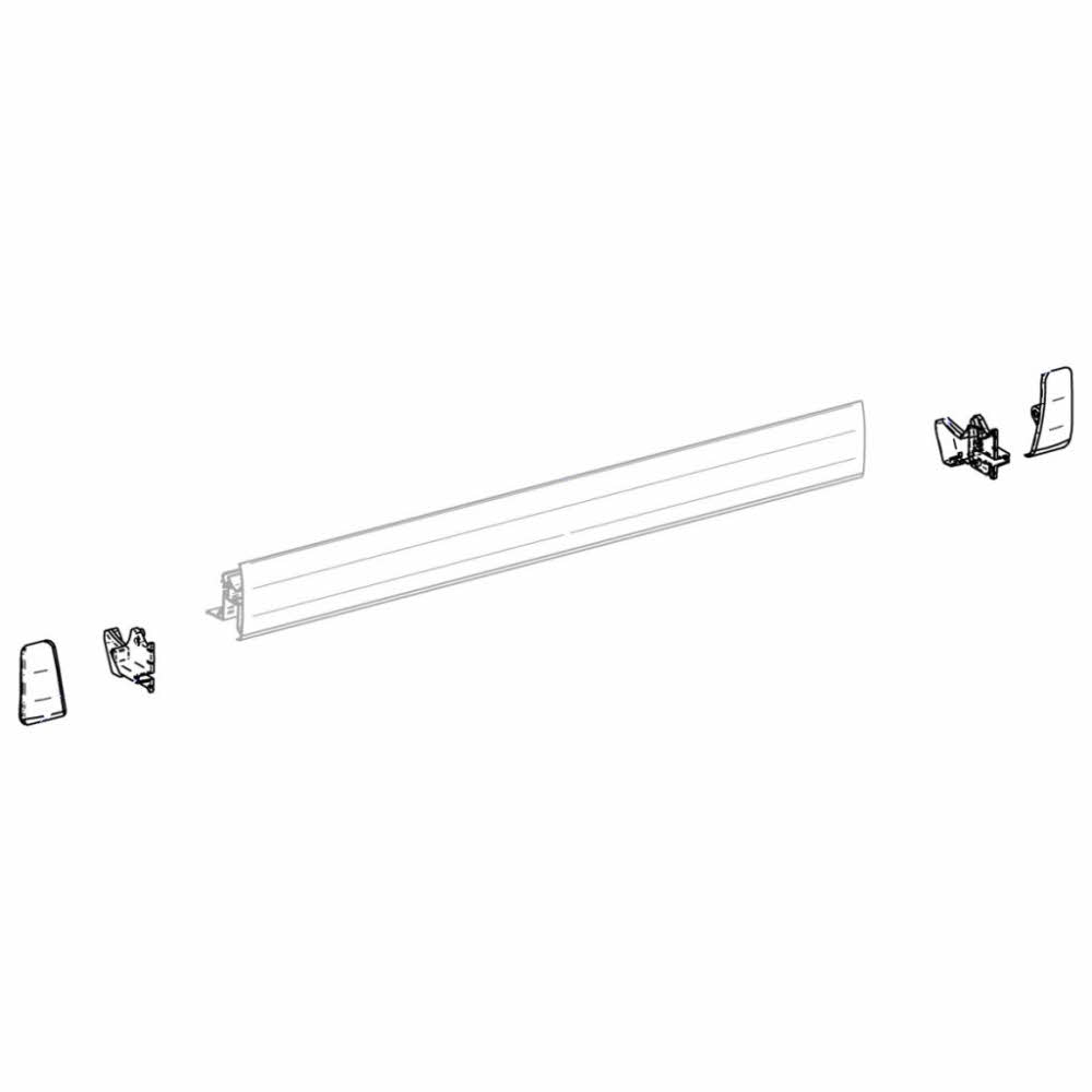 Frontblendenendkappen weiß Omnistor 8000 Satz links und rechts (Nr. 1500601254)