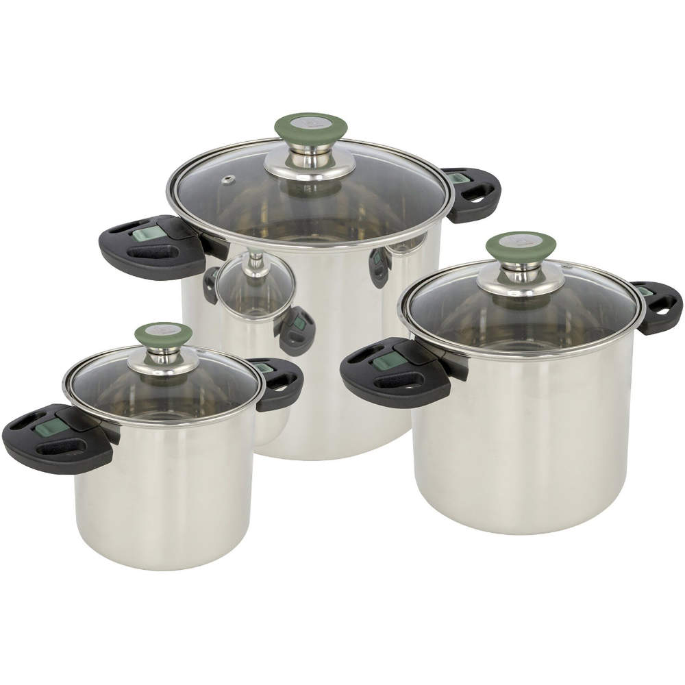 Bo-Camp Edelstahl-Kochtopfset Elegance Compact