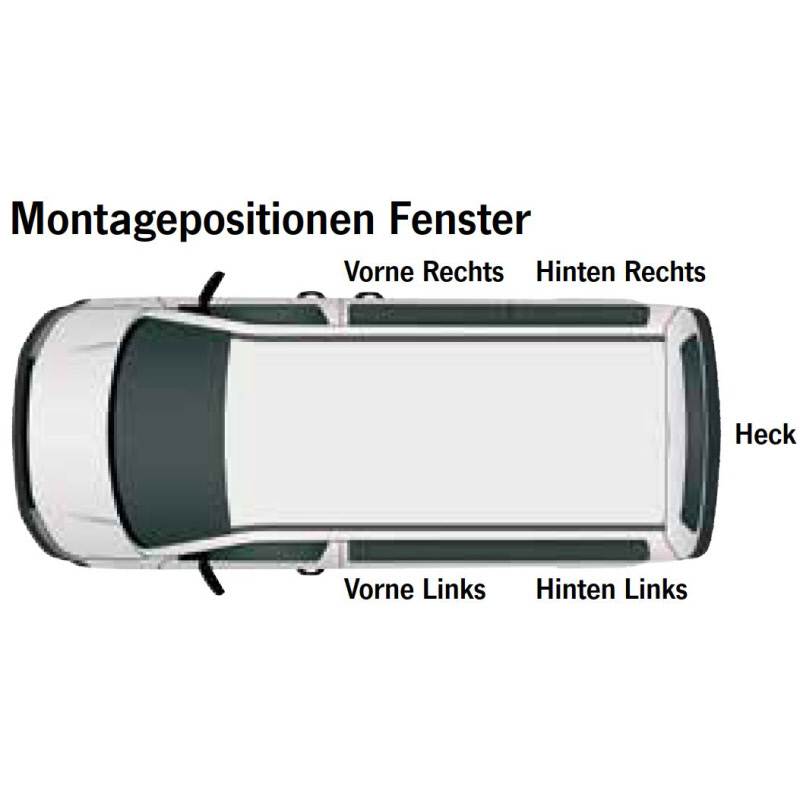 Carbest Schiebefenster Renault Trafic ab 2015, vorne links