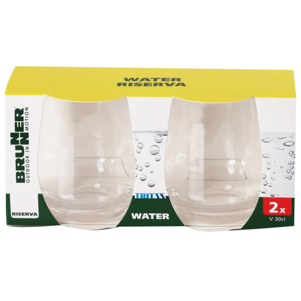 Brunner Wasserglas 300 ml 2er-Set Tritan